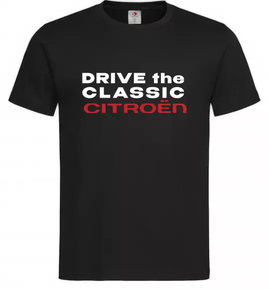 Чоловіча футболка Drive the classic Citroen Чорний фото