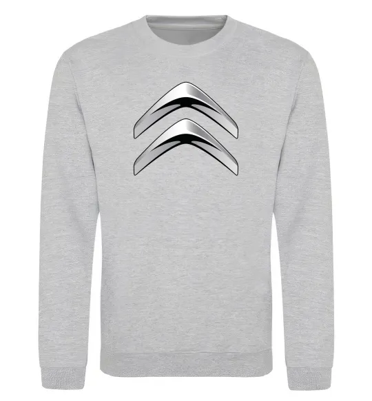 Свитшот Logo Citroen Серый меланж фото