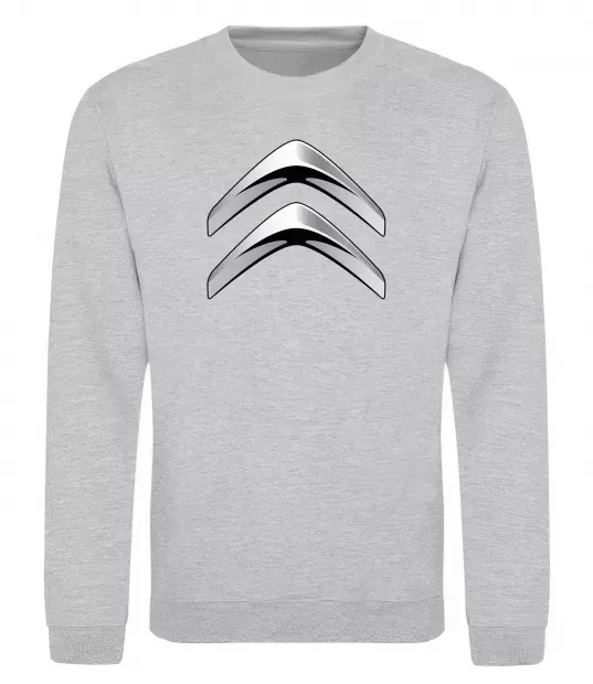 Світшот Logo Citroen Сірий меланж фото