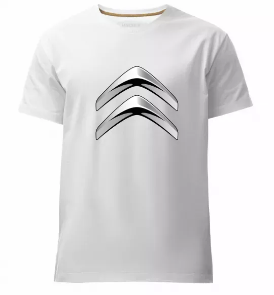 Чоловіча преміум футболка Logo Citroen Білий фото