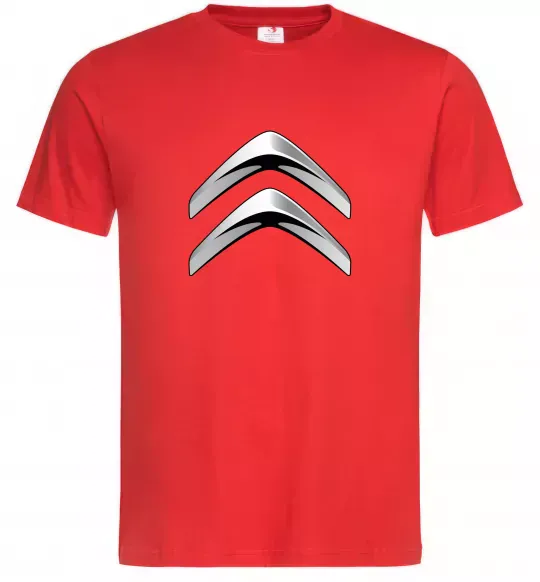 Чоловіча футболка Logo Citroen Червоний фото