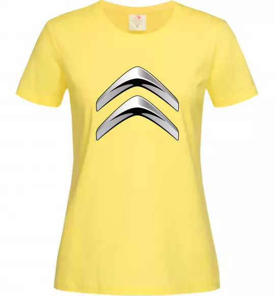 Женская футболка Logo Citroen Лимонный фото