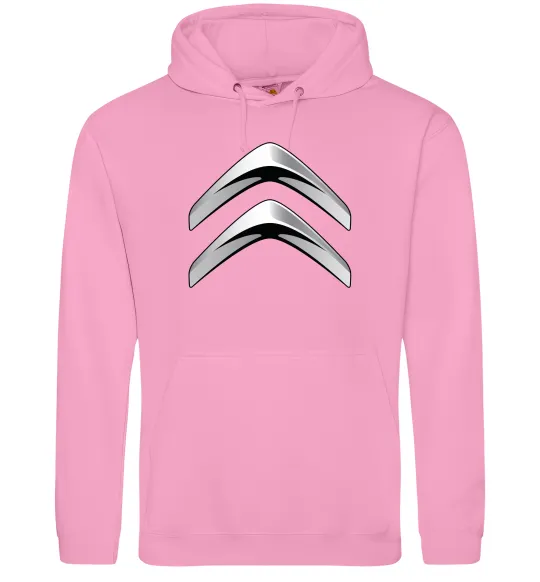 Мужская толстовка (худи) Logo Citroen Розовый фото