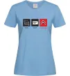 Женская футболка Їжа Сон Citroen Голубой Женская футболка Їжа Сон Citroen Голубой фото