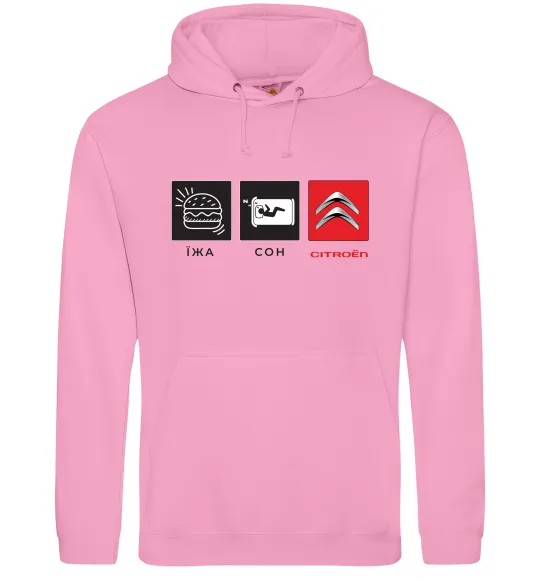 Женская толстовка (худи) Їжа Сон Citroen Розовый фото