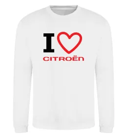 Свитшот Love Citroen Белый фото