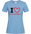 Женская футболка Love Citroen Голубой Женская футболка Love Citroen Голубой фото