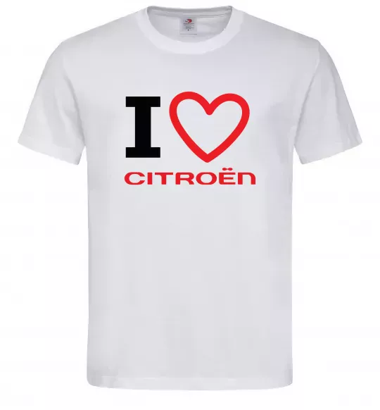 Чоловіча футболка Love Citroen Білий фото