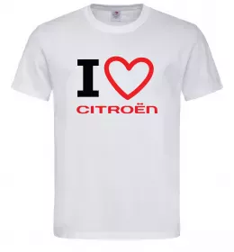 Чоловіча футболка Love Citroen Білий фото