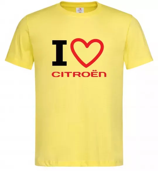Чоловіча футболка Love Citroen Лимонний фото