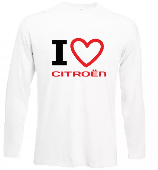 Лонгслів Love Citroen Білий фото