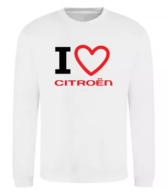 Світшот Love Citroen Білий фото