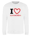 Світшот Love Citroen Білий фото