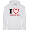 Чоловіча толстовка (худі) Love Citroen Сірий меланж фото