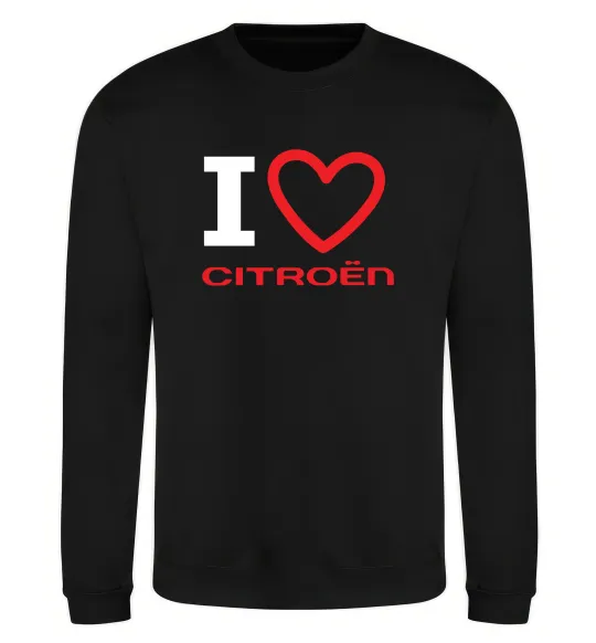 Свитшот Love Citroen Черный фото
