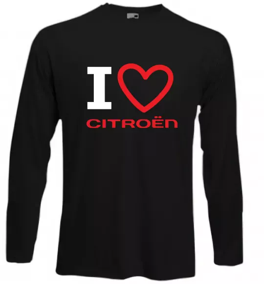 Лонгслів Love Citroen Чорний фото