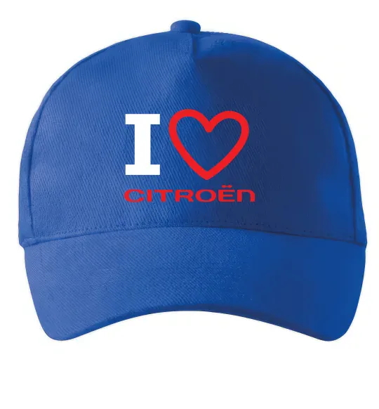 Кепка Love Citroen Яскраво-синій фото