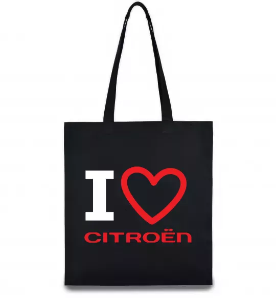 Еко-сумка Love Citroen Чорний фото