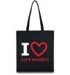 Еко-сумка Love Citroen Чорний фото