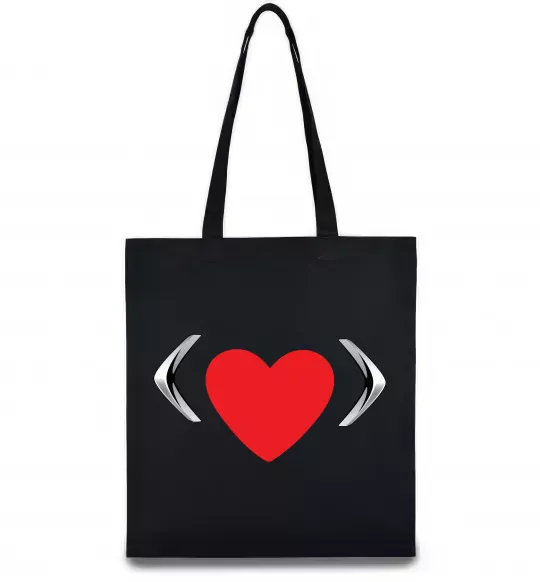 Еко-сумка Citroen heart Чорний фото