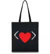 Еко-сумка Citroen heart Чорний фото