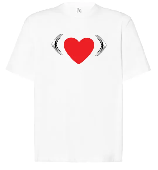 Футболка Оверсайз Citroen heart Білий фото