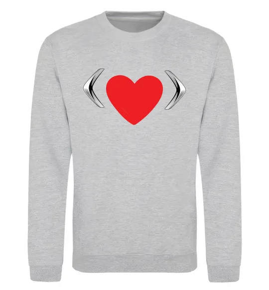 Свитшот Citroen heart Серый меланж фото