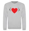 Свитшот Citroen heart Серый меланж фото