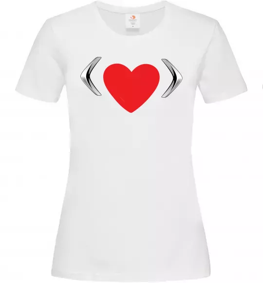 Женская футболка Citroen heart Белый фото