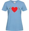 Женская футболка Citroen heart Голубой Женская футболка Citroen heart Голубой фото