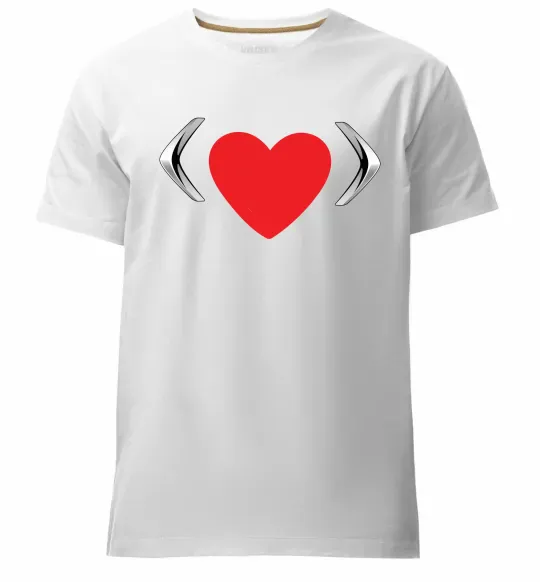 Чоловіча преміум футболка Citroen heart Білий фото