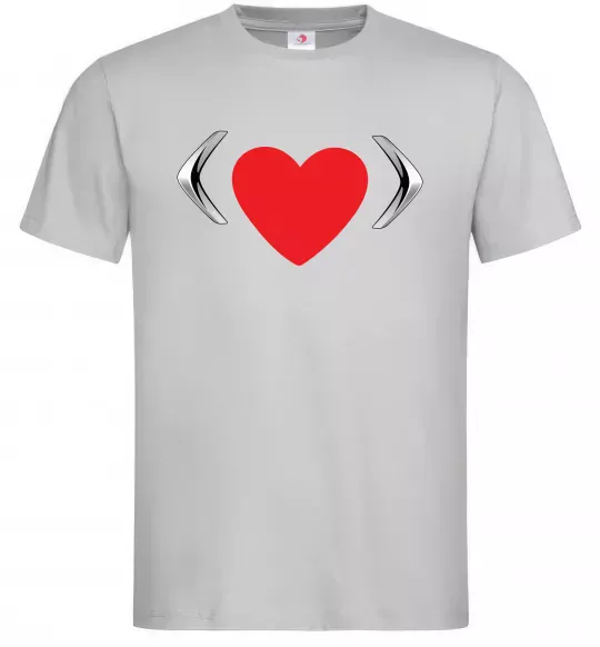 Чоловіча футболка Citroen heart Сірий фото