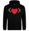 Чоловіча толстовка (худі) Citroen heart Чорний фото