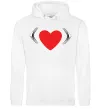 Чоловіча толстовка (худі) Citroen heart Білий фото
