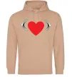 Чоловіча толстовка (худі) Citroen heart Пісочний фото