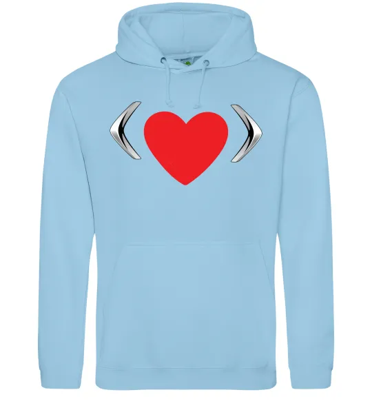 Чоловіча толстовка (худі) Citroen heart Блакитний фото