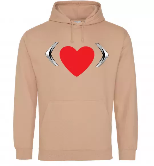 Жіноча толстовка (худі) Citroen heart Пісочний фото