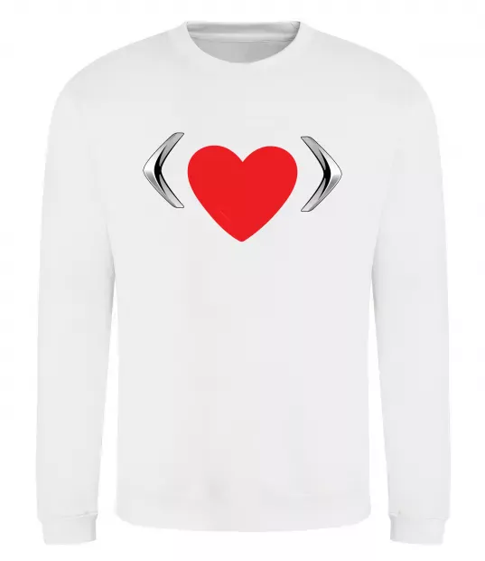 Світшот Citroen heart Білий фото