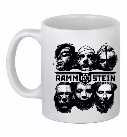 Чашка керамічна Rammstein Білий фото