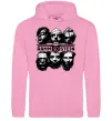Мужская толстовка (худи) Rammstein Розовый фото