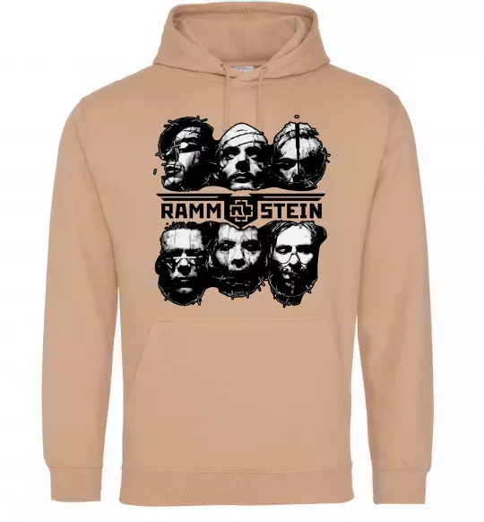 Жіноча толстовка (худі) Rammstein Пісочний фото