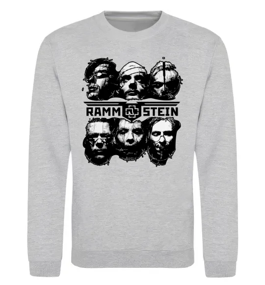 Світшот Rammstein Сірий меланж фото