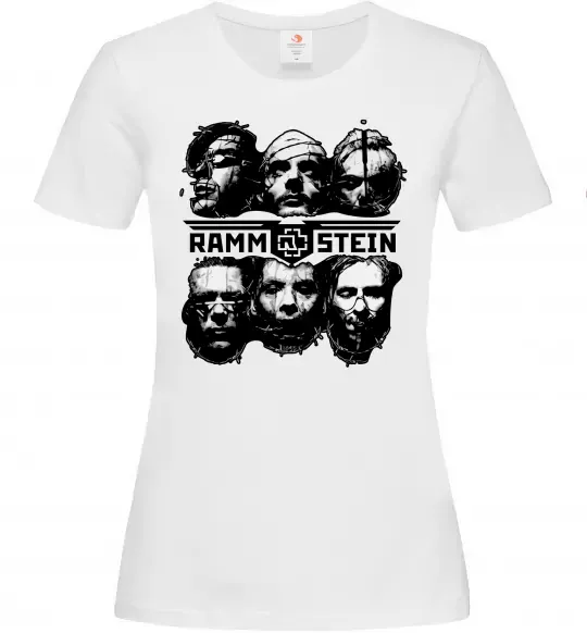 Жіноча футболка Rammstein Білий фото