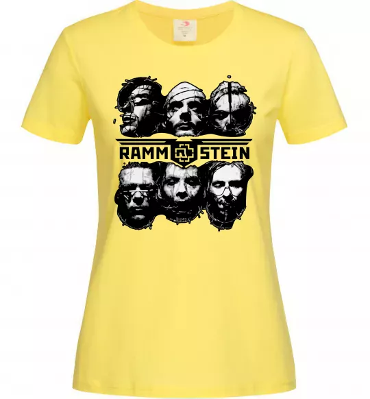 Жіноча футболка Rammstein Лимонний фото