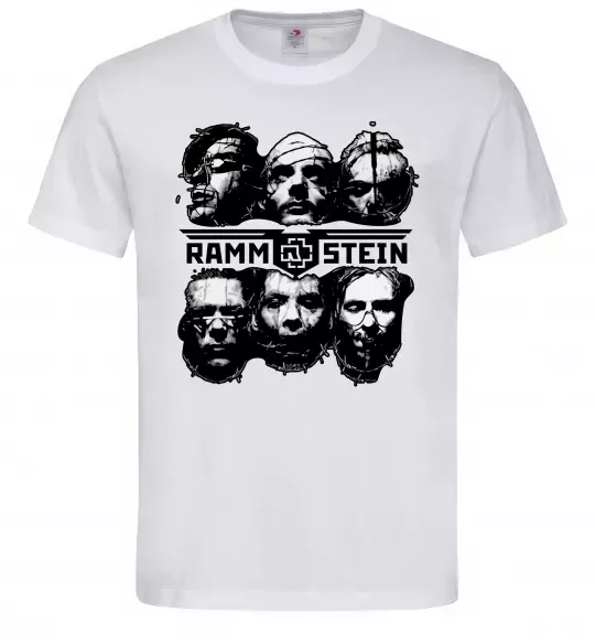Чоловіча футболка Rammstein Білий фото