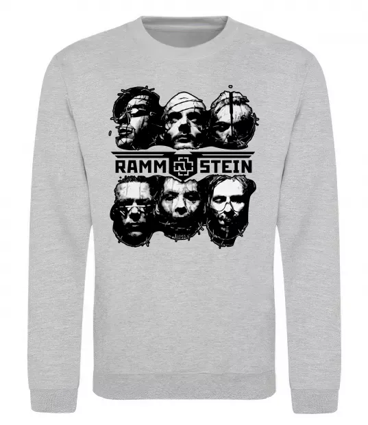Свитшот Rammstein Серый меланж фото