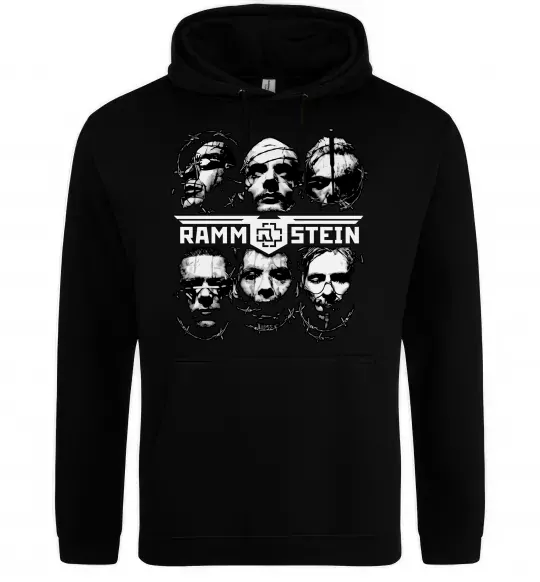 Чоловіча толстовка (худі) Rammstein Чорний фото