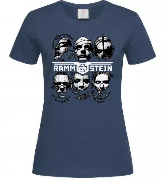 Жіноча футболка Rammstein Темно-синій фото