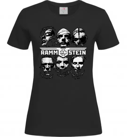 Жіноча футболка Rammstein Чорний фото