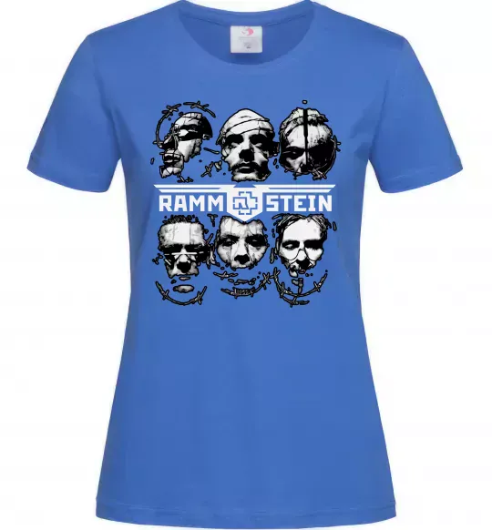 Жіноча футболка Rammstein Яскраво-синій фото